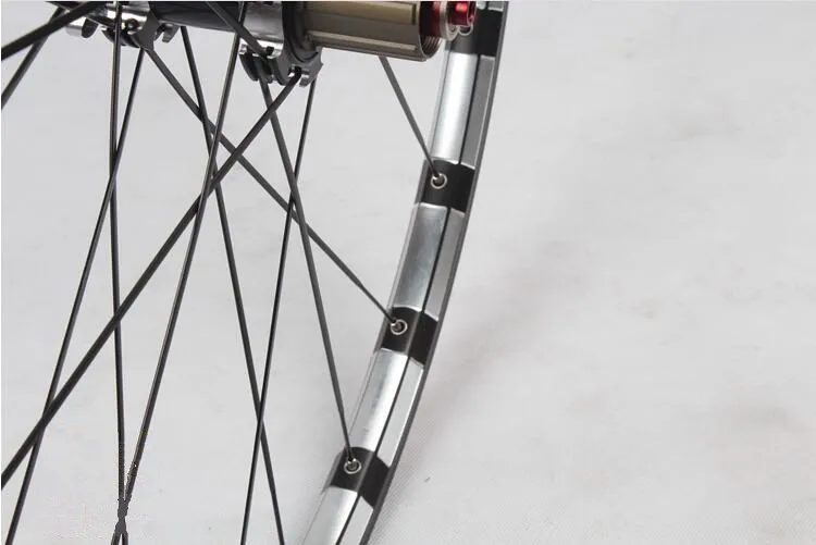 

MTB mountain bike bicycle Milling trilateral RT26/27.5/29 front 2 rear 5 bearing japan hub super smooth wheel wheelset Rim Rims