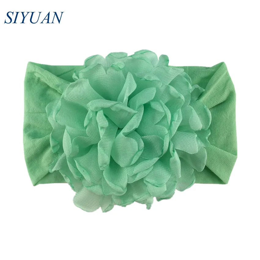 1 шт./лот Детская красивая мягкая нейлоновая повязка на голову с большим горящим