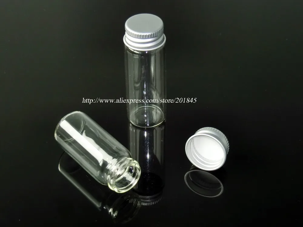 Оптовая продажа 100 шт./лот стеклянные бутылки с алюминиевой крышкой пустые