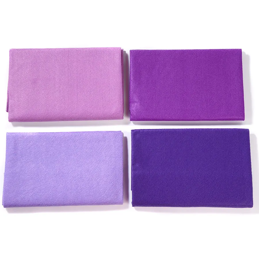 90X92CM фиолетовая серия Мягкий войлок ткань лист чистая Нетканая 1 4 мм для