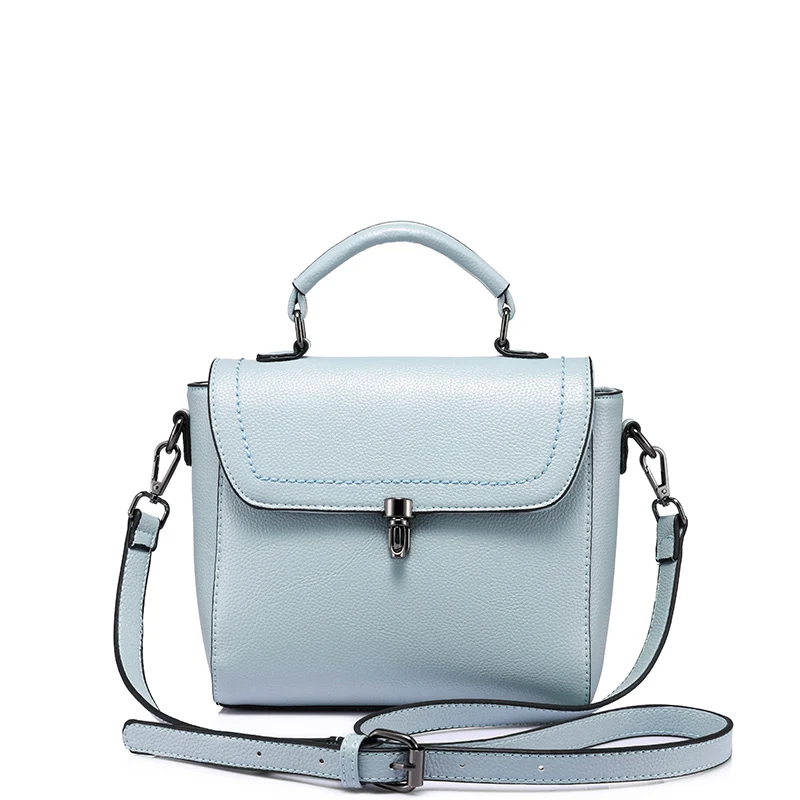 Realer женская сумка женская мода сумка женский высокое качество плеча Crossbody Сумки женские дизайнерские сумки известных брендов - Цвет: Light Blue