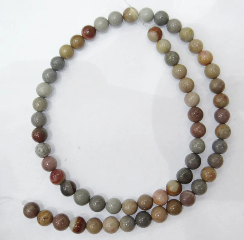 Оптовая продажа круглые бусины из натурального камня американские картины