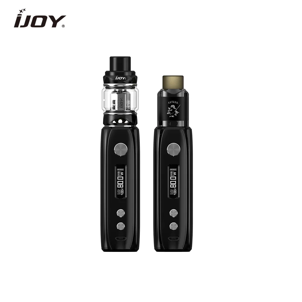 Оригинал Ijoy Катана комплект 81 Вт fit Vape mod subohm Танк 3000 мАч встроенный аккумулятор