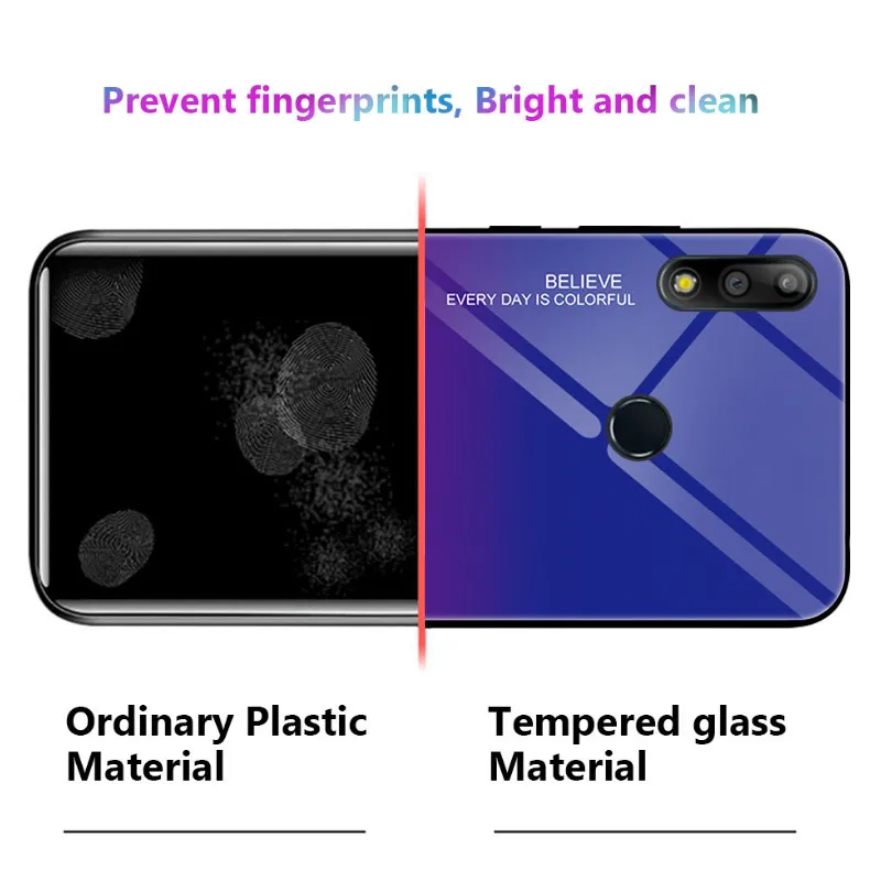 Gradient Tempered Glass Phone Case On the For ASUS Zenfone Max Pro M1 M2 ZB602KL ZB631KL Cover ZB601KL ZB633KL Cases |