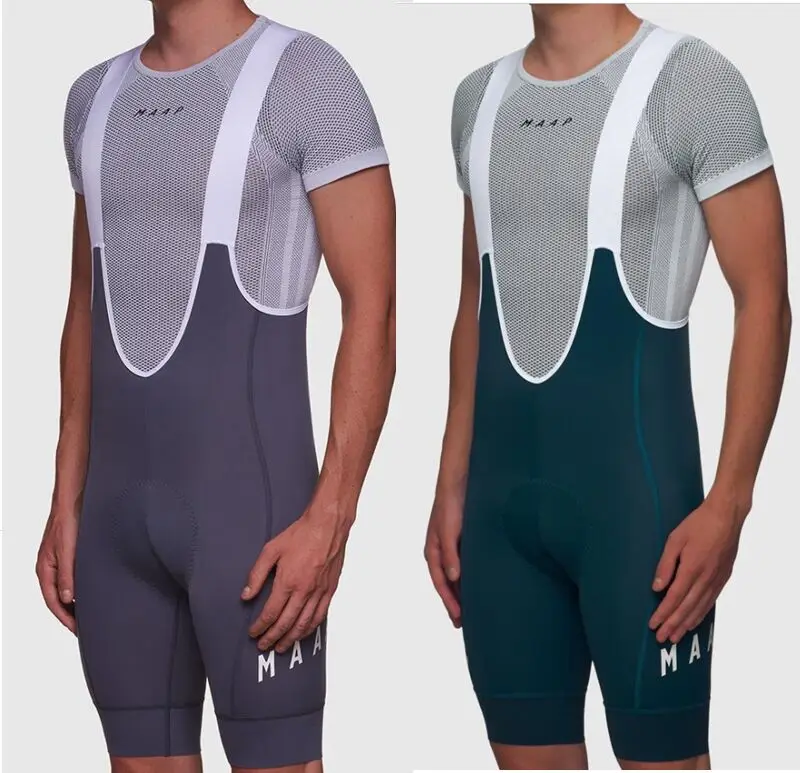 2019 MAAP серый мужской командный Дорожный велосипед Велоспорт нагрудник шорты