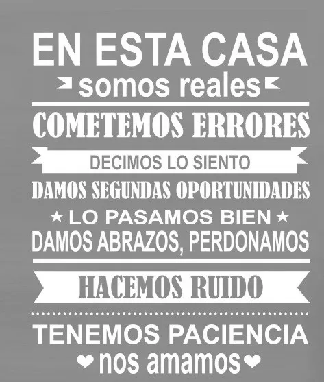 Настенная Наклейка с испанской тематикой дома Эста|family quotes|house rules wall stickershouse |