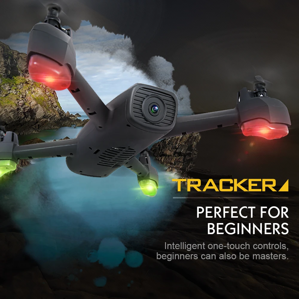 JJRC H55 TRACKER WIFI FPV With 720P HD Camera GPS Positioning RC Drone Quadcopter Camouflage RTF | Helicopters