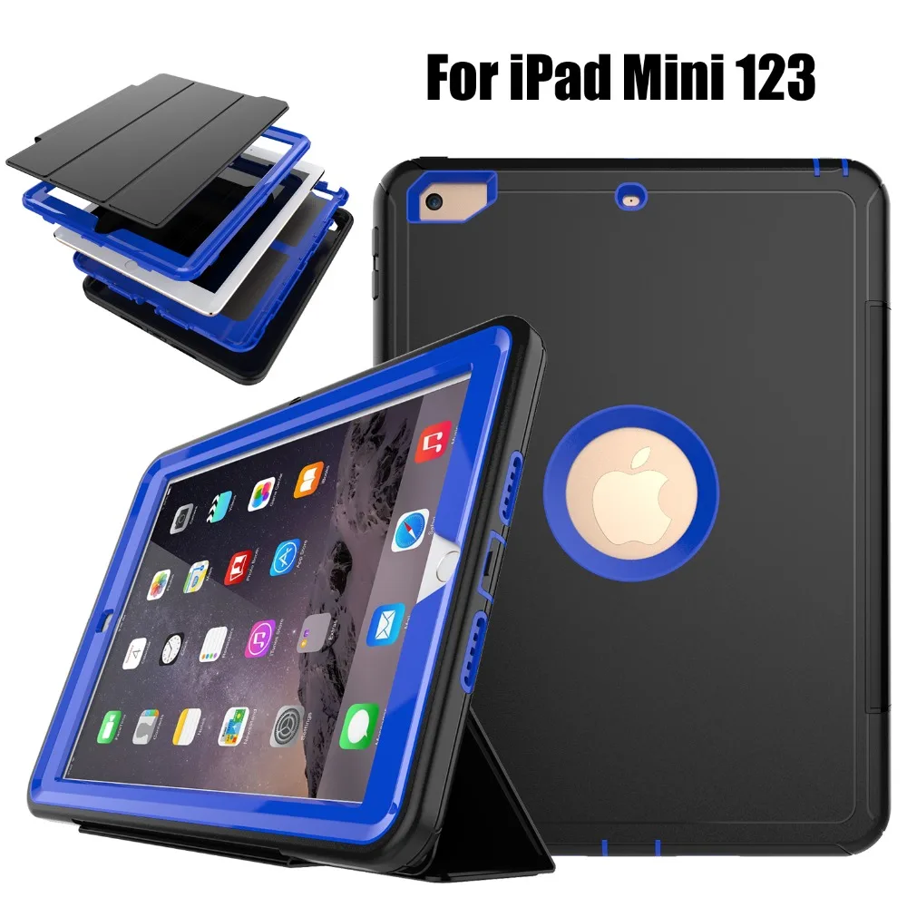 Для iPad Mini 1 2 3 сверхмощный ударопрочный гибридный резиновый прочный жесткий