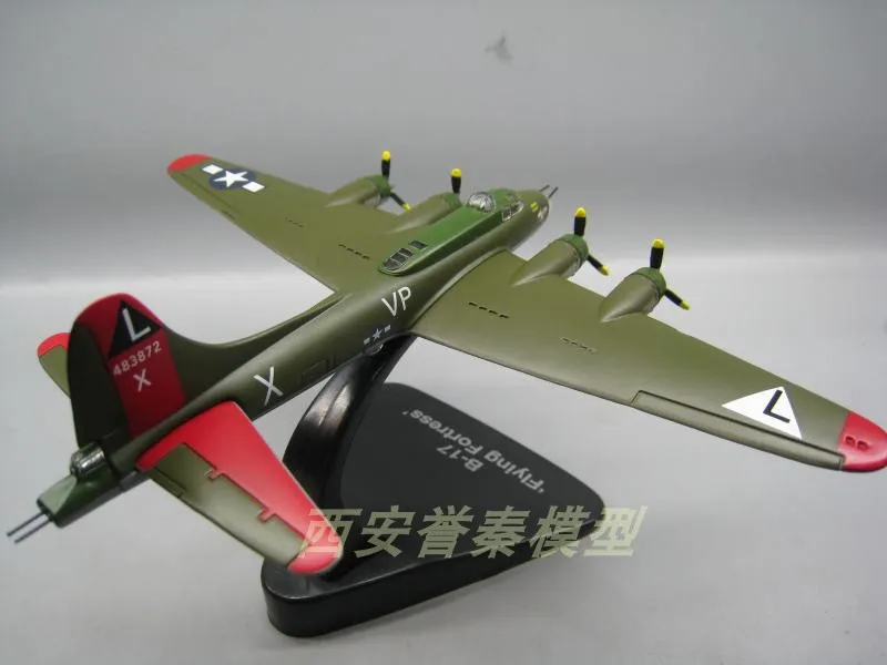 ATLAS 1/144 масштаб USAF B-17 летающая крепость бомбардировщик литой металлический военный самолет модель игрушки для коллекции, подарок, дети