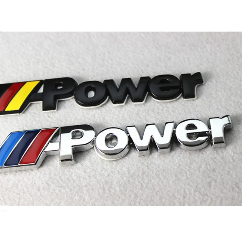 Металлический M POWER MPOWER логотип Автомобильный задний багажник значок наклейка