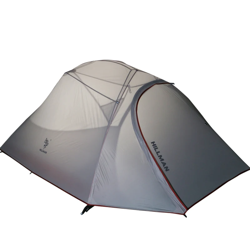 Kaufen Hillman 3 Person Verwenden Aluminium Pole Ultraleicht Doppel Schicht 20D Beschichteten Silizium Wasserdicht Winddicht Camping Zelt