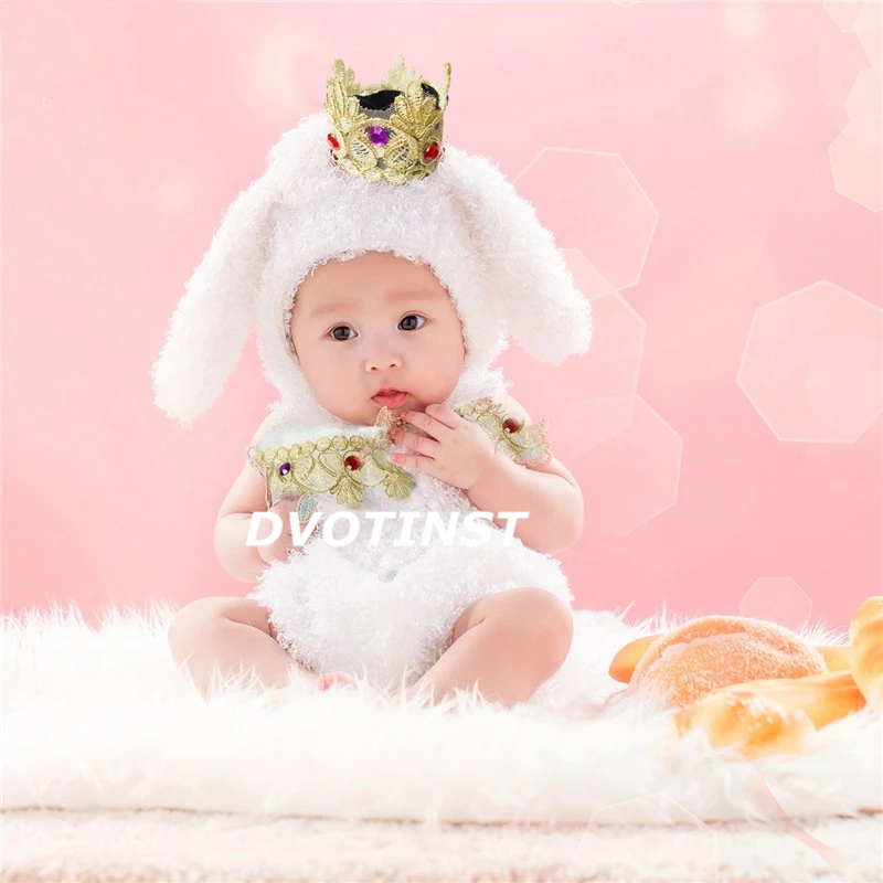 Dvotinst новорожденных реквизит для фотосъемки Одежда для маленьких девочек и мальчиков, комплект одежды, боди, шляпа, фотостудия, фотосессия, реквизит