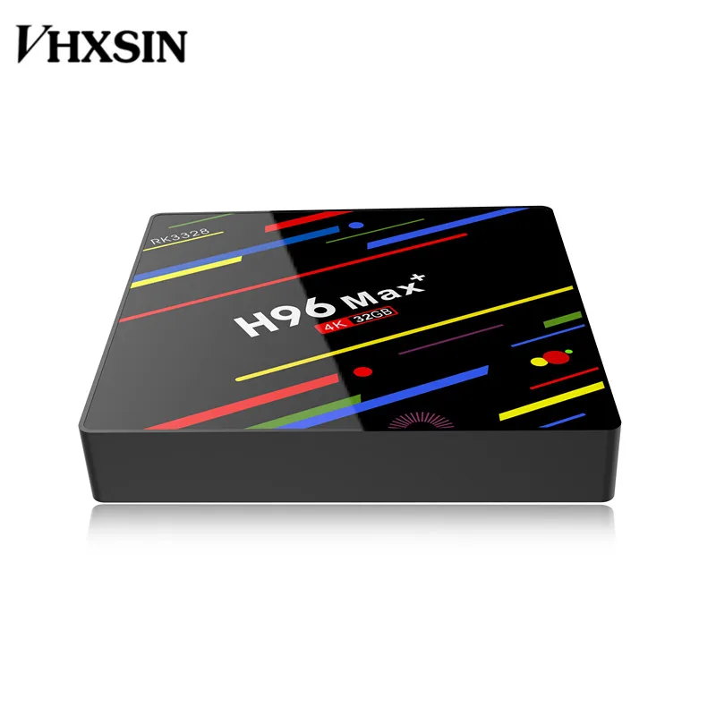 VHXSIN 20 шт./лот H96 Max plus H.265 RK3328 4 ядра Android TV Box 4G RAM 64G/32G ROM DDR3 | Электроника