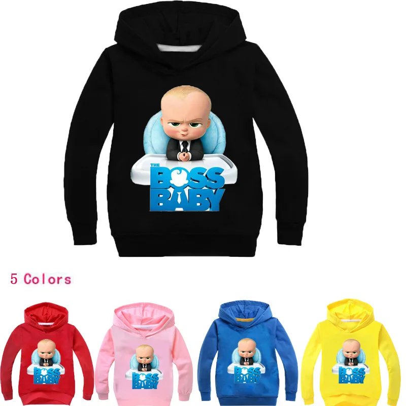 Весна 2019 BOOSBABY детские толстовки из чистого хлопка повседневная спортивная
