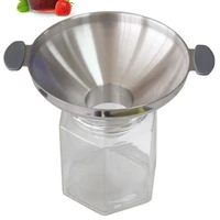 large diameter thick funnel 304 stainless steel wine funnel oil pickle powder filling funnel