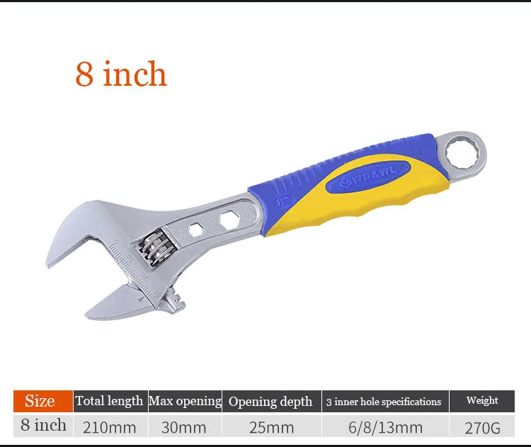 Гаечный ключ многофункциональный инструмент с храповым механизмом 8 дюймов 10 12