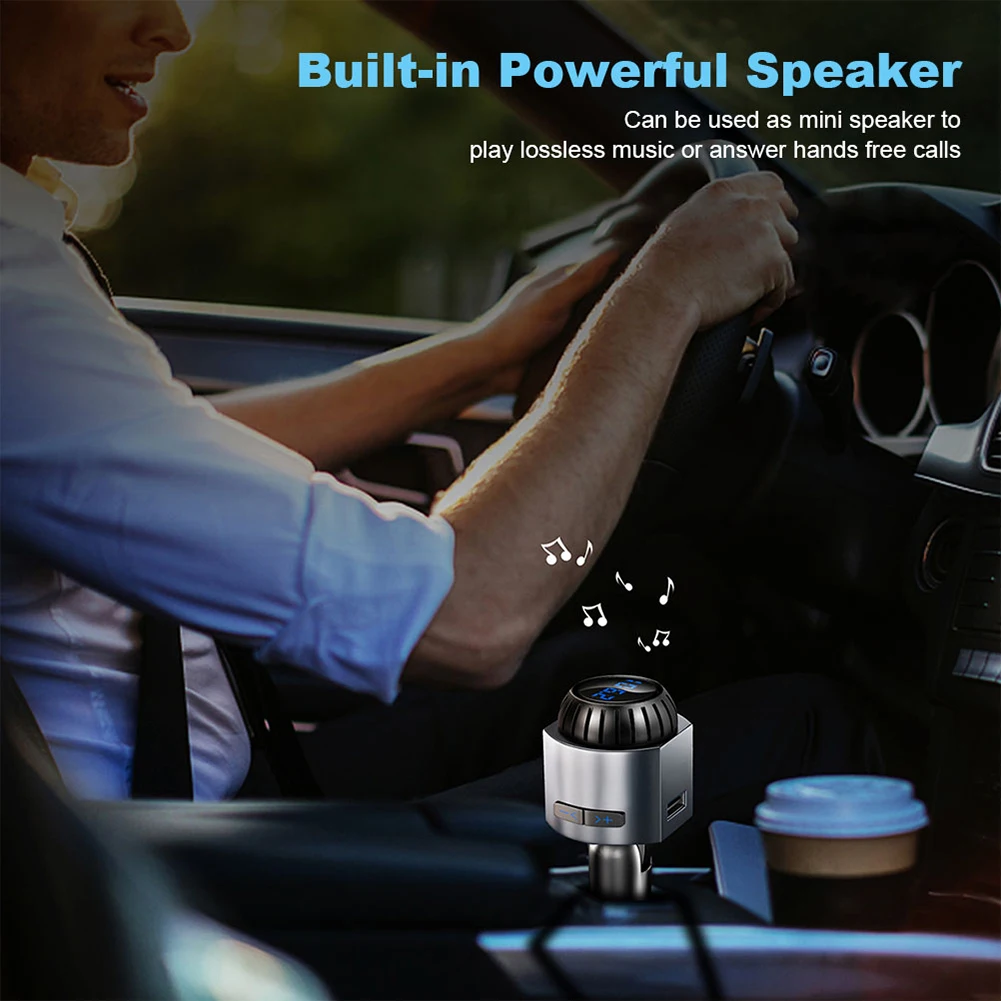 Fm передатчик Bluetooth Беспроводной автомобиля мультифункциональная USB зарядка MP3