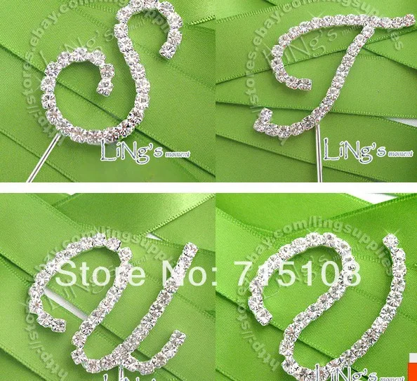 Свадебные реквизиты для свадебных тортов стразы 26 Английских Букв свадебное