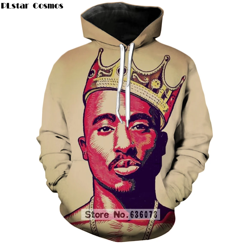 PLstar Cosmos новые модные толстовки с капюшоном Rapper 2pac Tupac/Biggie Small 3d принт толстовка с капюшоном для мужчин и женщин хип-хоп пуловер