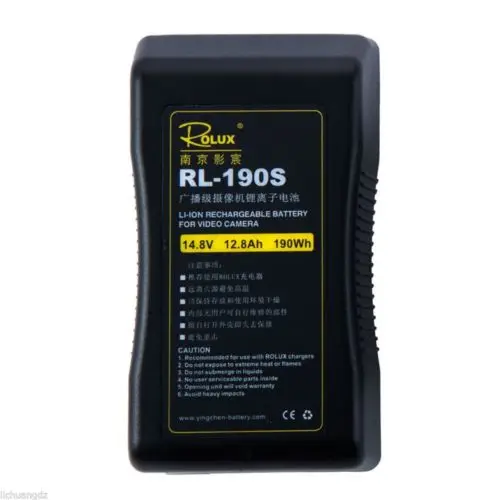 Rolux RL 190S 190Wh S0ny V mount литий ионная Батарея для DV Камера светодио дный видео|v-mount