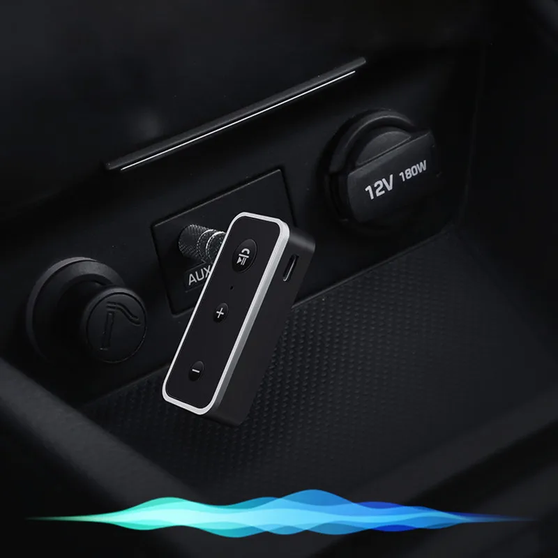 VIKEFON Bluetooth 5,0 аудио приемник стерео музыкальный беспроводной приемник Aux 3,5 мм разъем Bluetooth адаптер громкой связи для динамика автомобиля