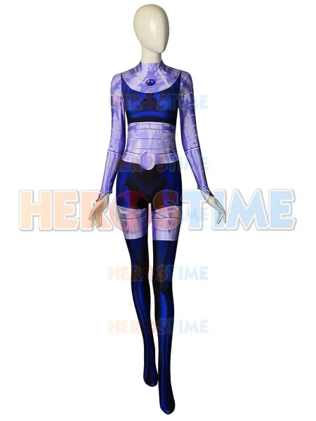 Костюм для косплея Blackfire 3D спандекс косплей боди костюм на Хэллоуин взрослых