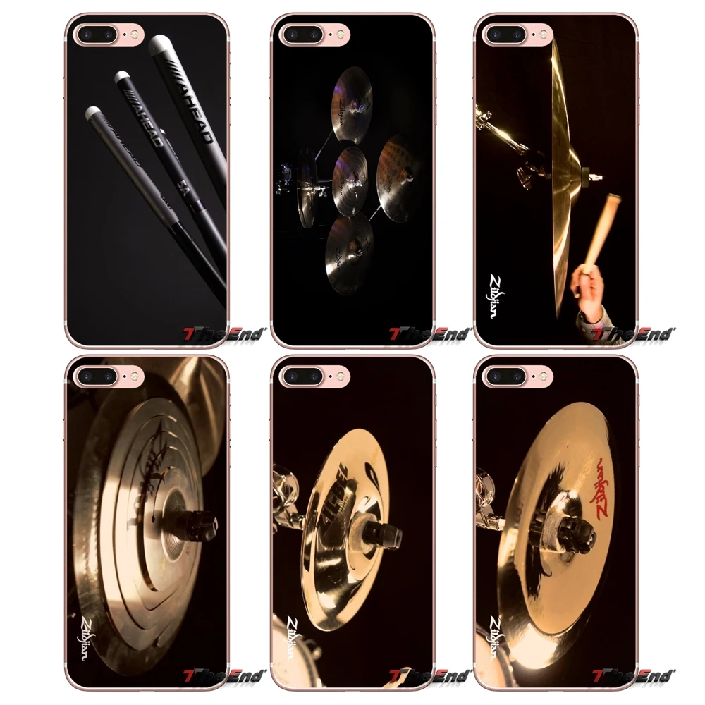 Zildjian для Apple iPhone X 4 4S 5 5S SE 5C 6 6S 7 8 Plus 6sPlus 6Plus 7plus 8plus прозрачные мягкие чехлы |