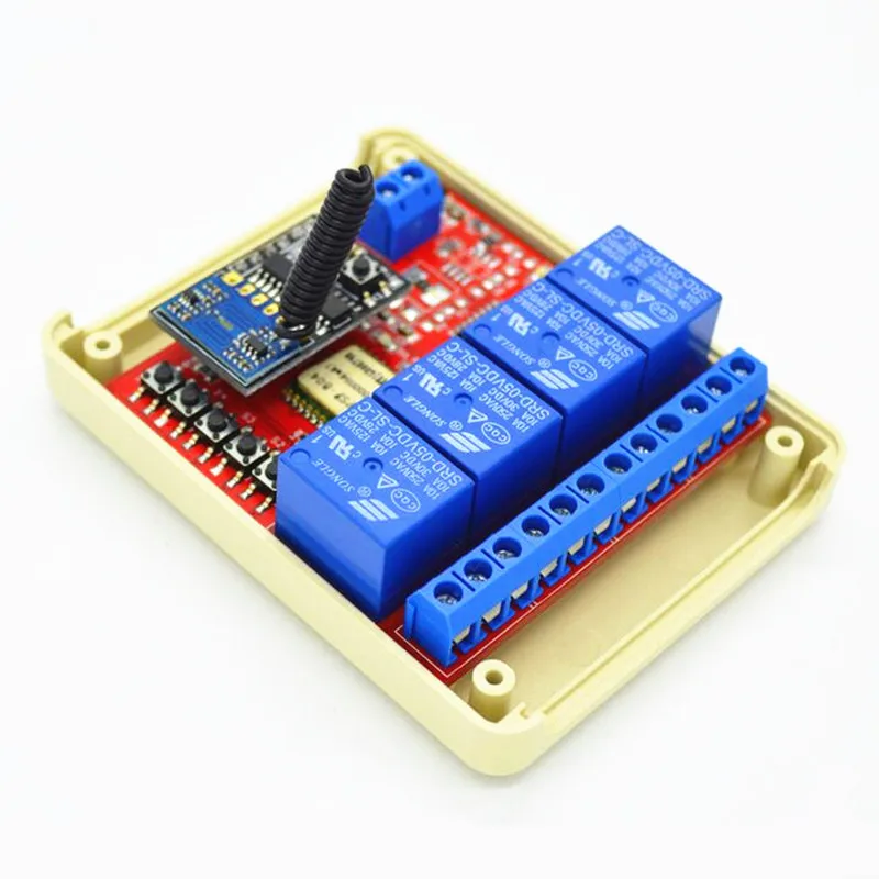 4 Way 5 В V DC wifi Switch by Smart Phone APP RF 433 мГц беспроводной пульт дистанционного управления