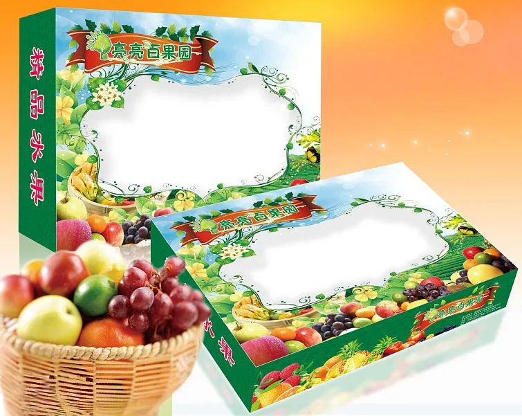 

Beautiful fruit paper box/Nice corrugated paper box for fresh fruit/High quality fruit paper box