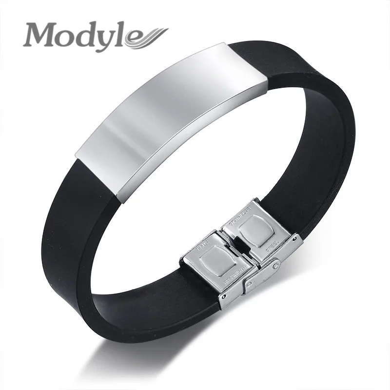 Новый силиконовый браслет Modyle мужские ювелирные изделия с именем подарок для