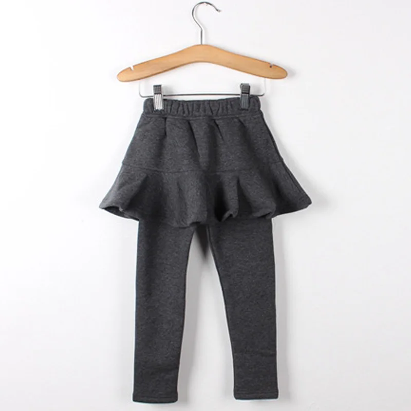 Новое поступление Зимняя юбка для девочек с леггинсами хлопковая юбка-штаны