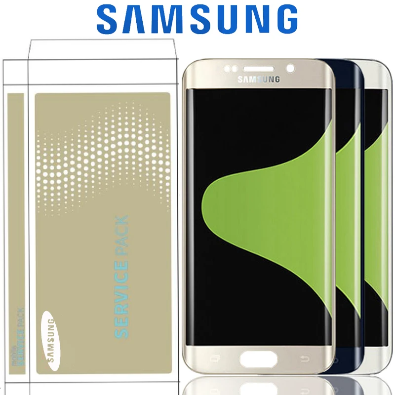 Оригинальный супер AMOLED дисплей для Samsung Galaxy S6 Edge Plus G928 G928F ЖК G925 G925I G925F сенсорный