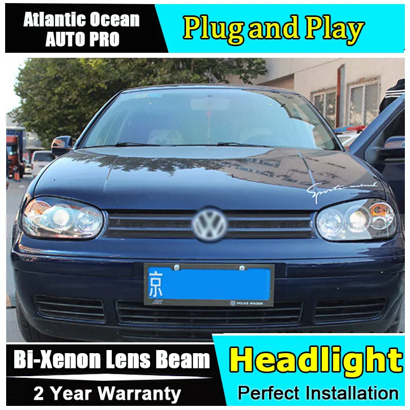 Для гольф vw 4 98-05 головной светильник s Ангельские глазки xenon объектива
