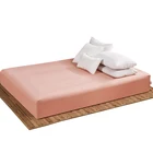 100% натяжная простыня из полиэстера, покрывало для матраса, однотонные шлифовальные простыни с эластичной лентой, двуспальный Размер 150*200 см