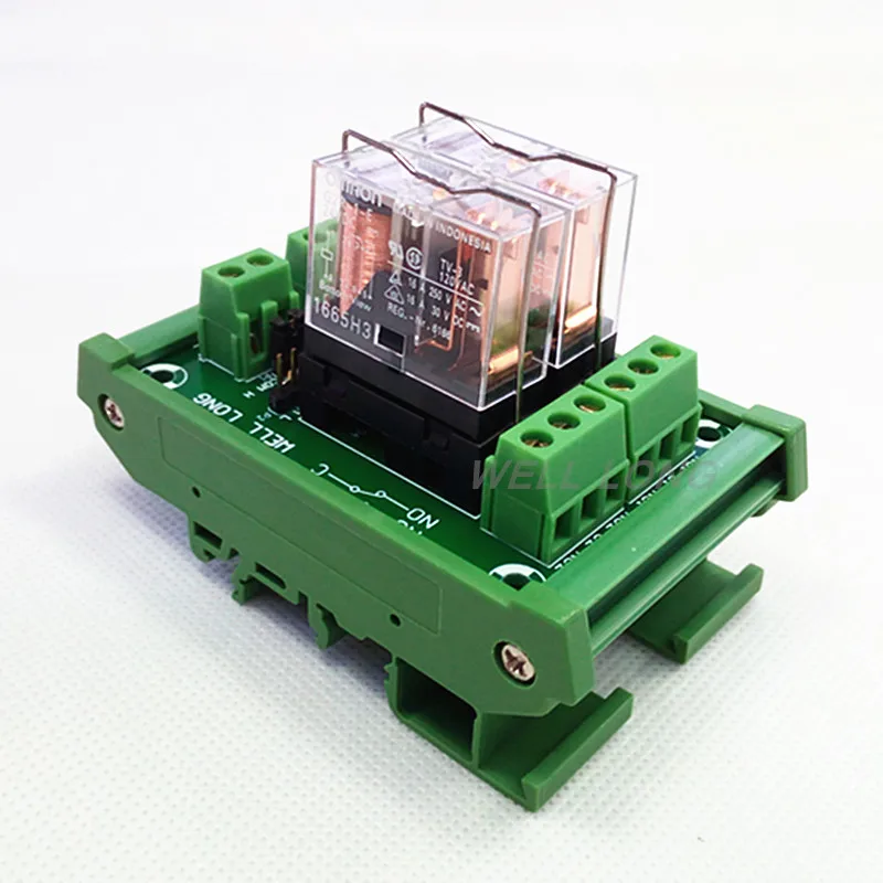 Модуль интерфейса реле мощности 2 SPDT 16 А с креплением на DIN-рейку OMRON G2R-1-E DC24V. |
