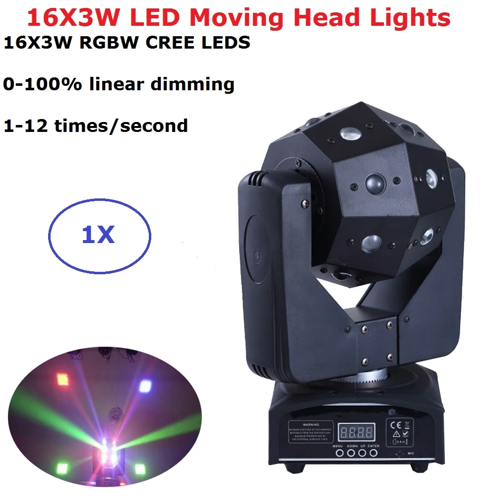 Светодиодный подвижный головной светильник Wash 4 в 1 RGBW DMX512 управление 110 каналов