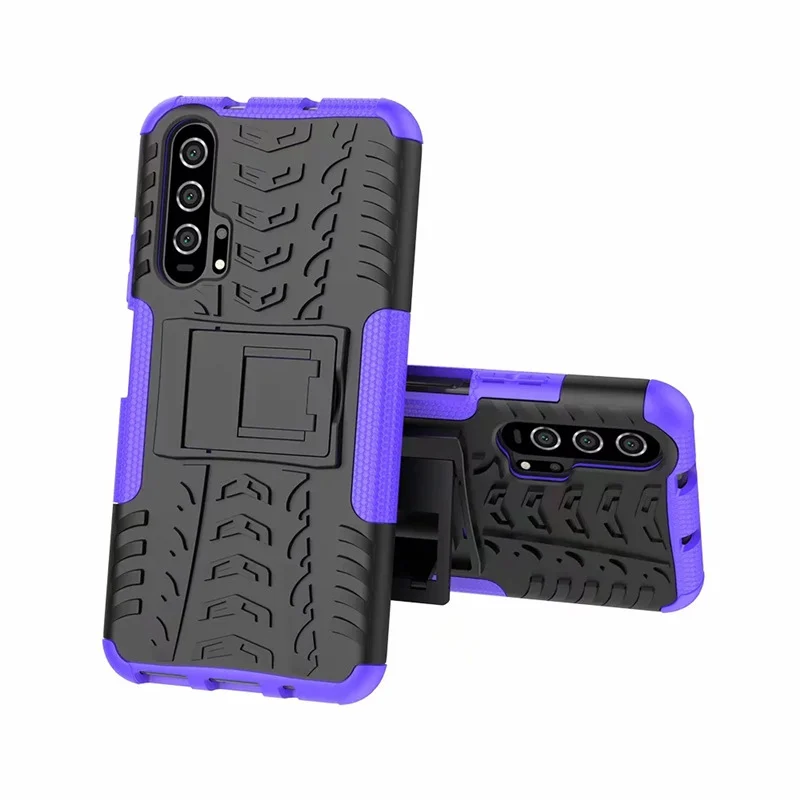 Purple Жесткий противоударный защитный чехол 360 для huawei Honor 20 Honor 20 Pro смешивающий пластиковый чехол для телефона чехол на Honor 20 Pro - Цвет: Purple