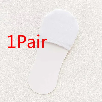 1 Pair 1/3/4Pairs Women Silicone Invisible Cotton Socks Slippers for Girls Summer Thin Boat Socks Non Slip Low Cut Ankle Sox Calcetines - Цвет: 1 Pair