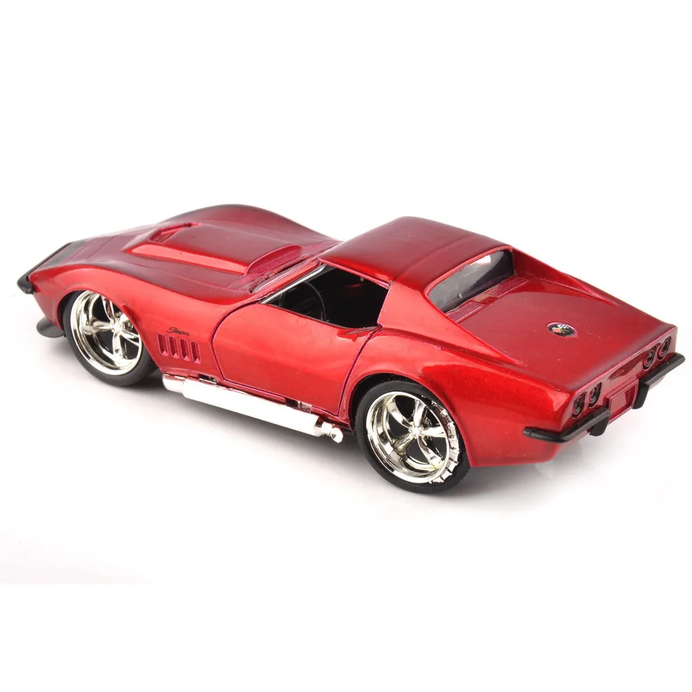 1/32TH моделирование морской скат ZL-1 красный автомобиль JADA игрушки 9851 1969 Корвет литые игрушки коллекции хобби модель игрушка детский подарок