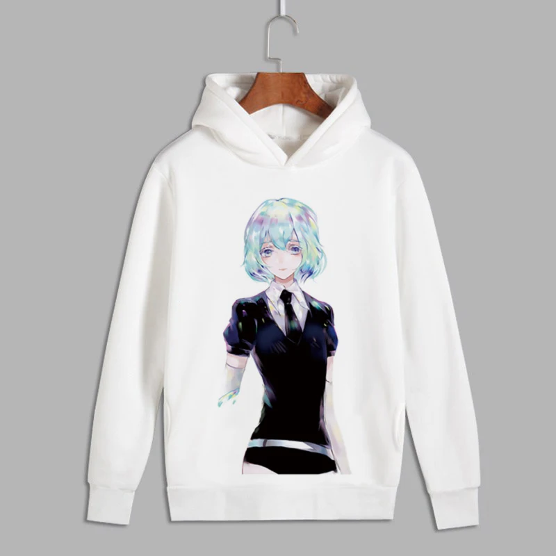 Фосфопиллитный пуловер для косплея Houseki no Kuni с принтом толстовки капюшоном худи