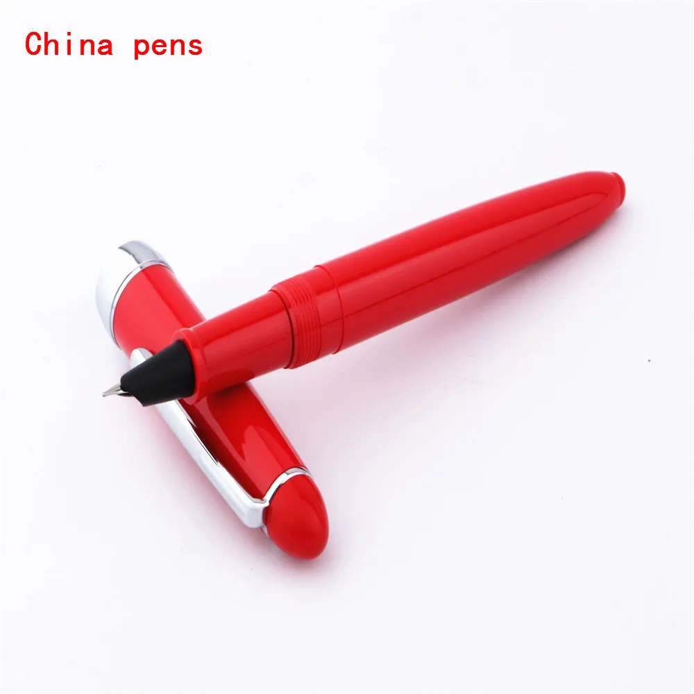 24 цвета, роскошное качество, Jinhao 992, спираль, интерфейс, Круглый, Офисная авторучка, новая, для школьников, студентов, офисные, канцелярские, чернильные ручки - Цвет: Red fine