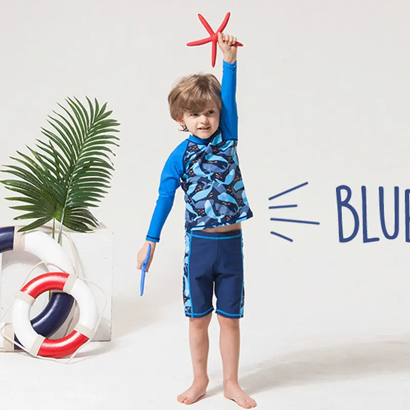 Комплект из 2 предметов купальник для мальчиков шорты с защитой от УФ лучей