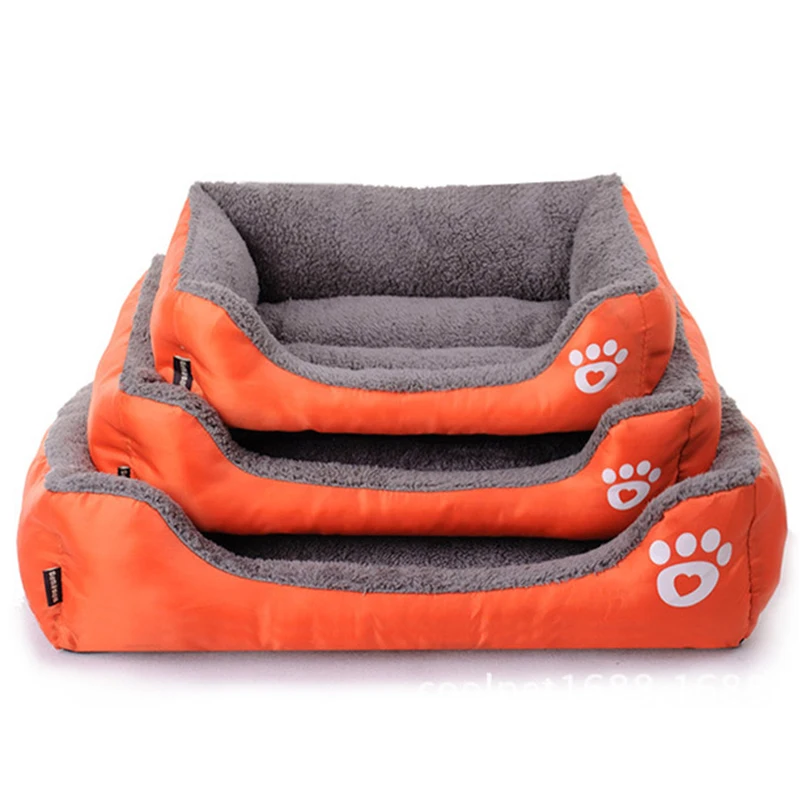 Постельное белье для собак с узором лапа мягкая Водонепроницаемая Флисовая