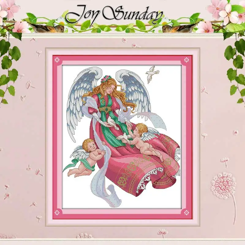 Angel fair patterns counted Cross Stitch 11CT 14CT Set Wholesale DIY Chinese Cross-stitch Kit Embroidery Needlework | Дом и сад