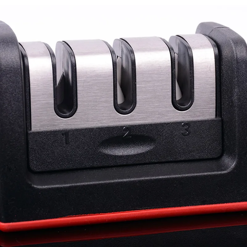 Portable Knife Sharpener Stainless Steel Ceramic Sharpening Stone Tungsten Diamond Kitchen Tools | Дом и сад