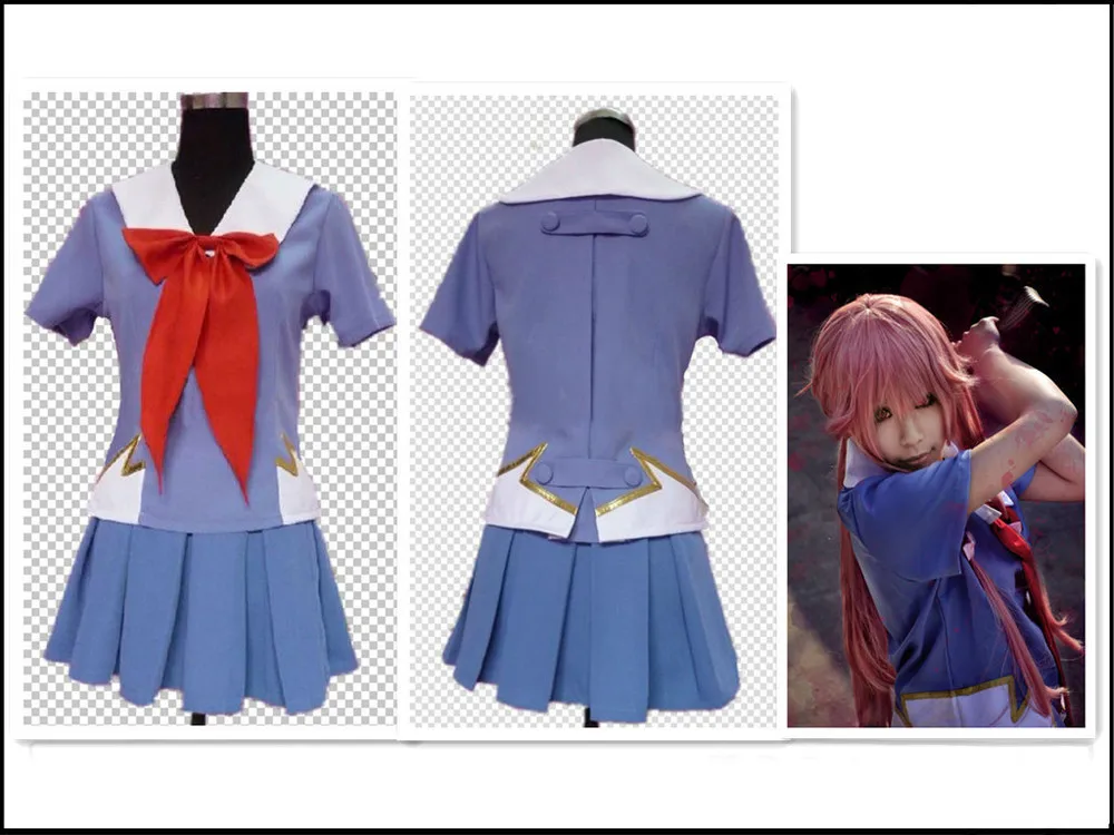 Будущий дневник Mirai nikki 2nd Gasai Yuno карнавальный костюм|cosplay costume|gasai yuno cosplayyuno cosplay |