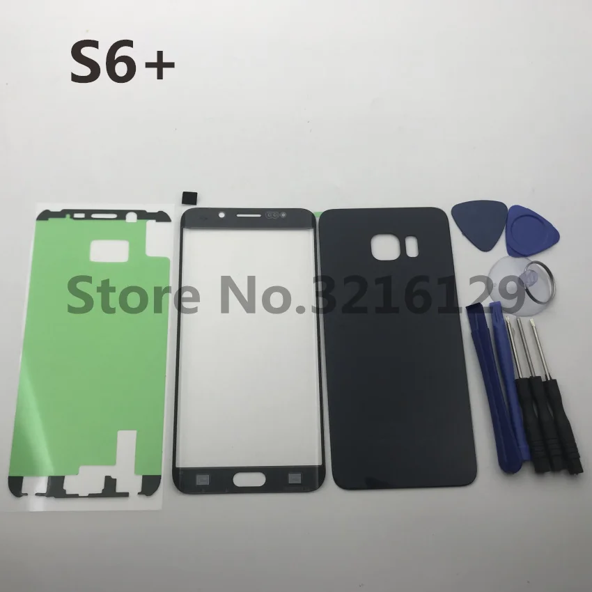 

New Original For Samsung Galaxy S6 plus edge G928 G928F Back Glass Cover Rear Battery Cover Door+Front glass lens+adhesive+tools