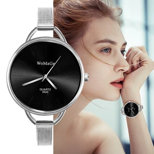 WoMaGe Top Brand Fashion Women's Watches Luxury Women Slim Watch High Quality Ladies Watch Clock Female Bracelet reloj mujer