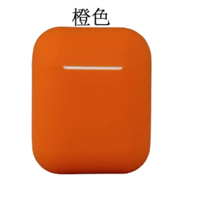 Чехол Airpods 1 2 Чехол Airpods для наушников TPU силиконовый чехол силиконовый материал Новинка - Цвет: Серебристый