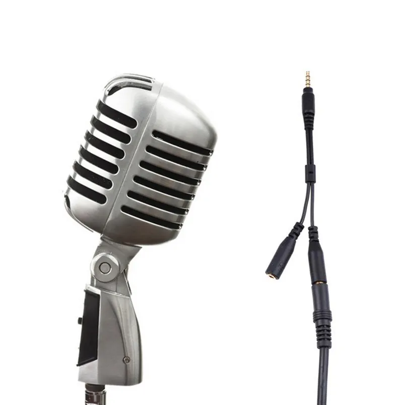 Популярный бренд 3 5 мм стерео аудио папа 2 Женская гарнитура микрофон Y сплиттер